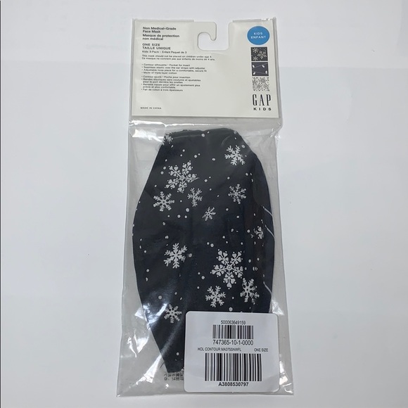 Gap Kids Face Masks,Contour w/ Filter Pocket,3Pack - Picture 10 of 16